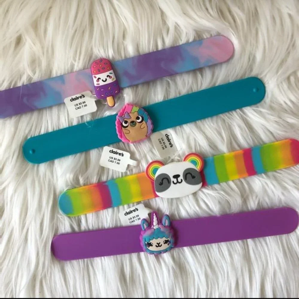 Claire's Set of 4 Slap Bracelets